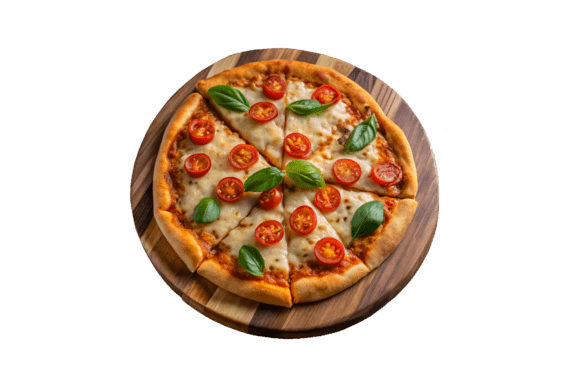 Download 3D Pizza with Mushrooms and Asparagus - Premium Resources
