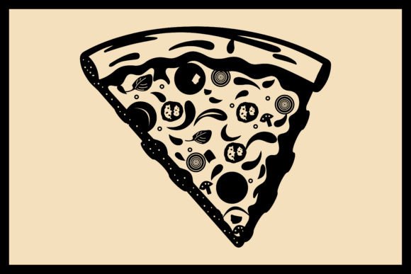 Download Pizza Silhouette Clipart Vector - Premium Resources