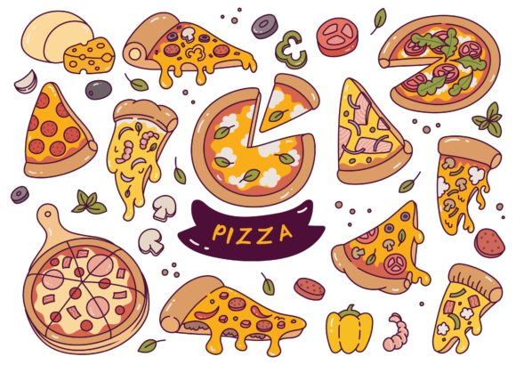 Download Hand Drawn Pizza Doodle Clipart - Premium Resources